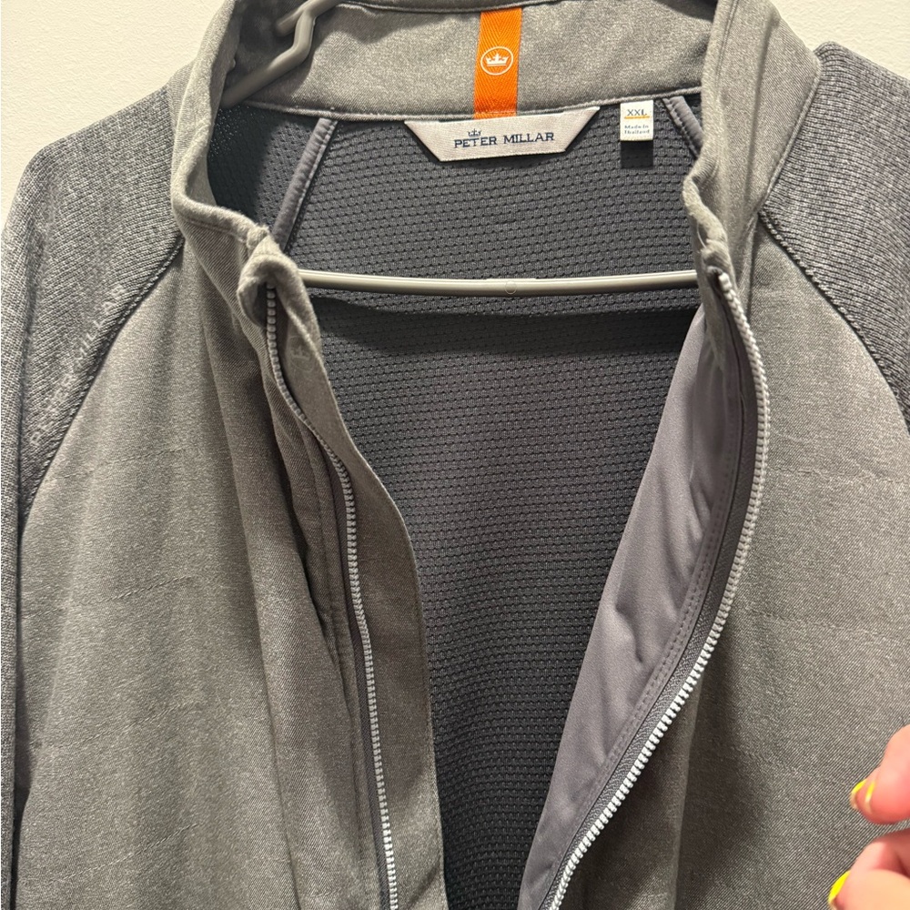 Peter Millar Gray Full-Zip Jacket - image 3